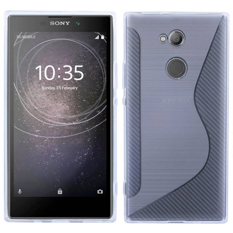 Sony Xperia L2 Handy Silikon Schutzhülle Cover Case Transparent