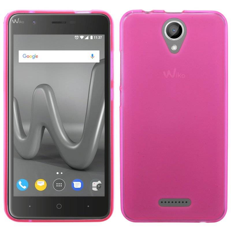 Wiko Harry Handy Silikon Schutzhülle Cover Case Pink