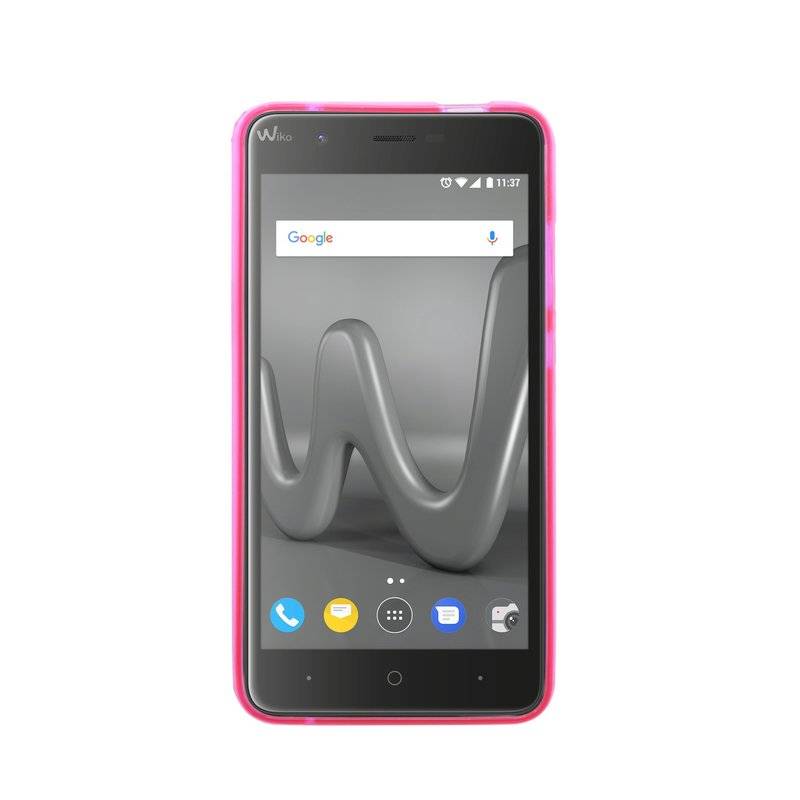 Wiko Harry Handy Silikon Schutzhülle Cover Case Pink