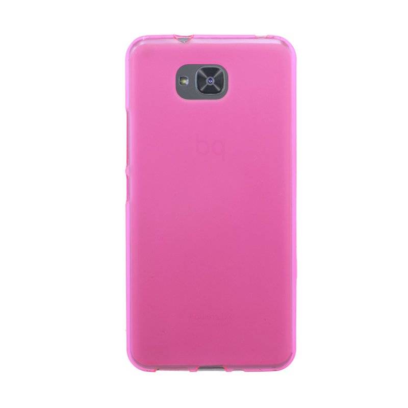 BQ Aquaris U2 Handy Silikon Schutzhülle Cover Case Pink