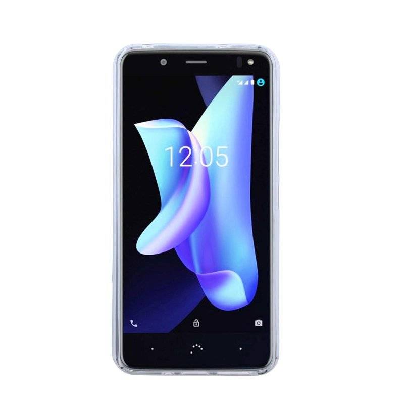 BQ Aquaris U2 Lite Handy Silikon Schutzhülle Cover Case Transparent