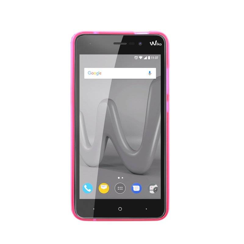 Wiko Lenny 4 Handy Silikon Schutzhülle Cover Case Pink