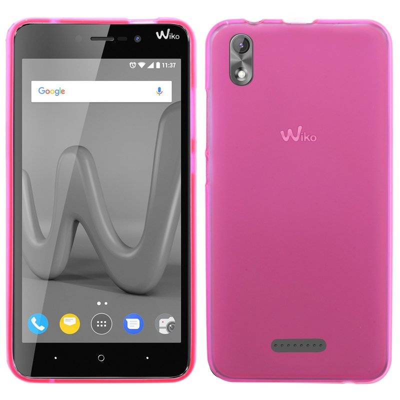 Wiko Lenny 4 Plus Handy Silikon Schutzhülle Cover Case Pink