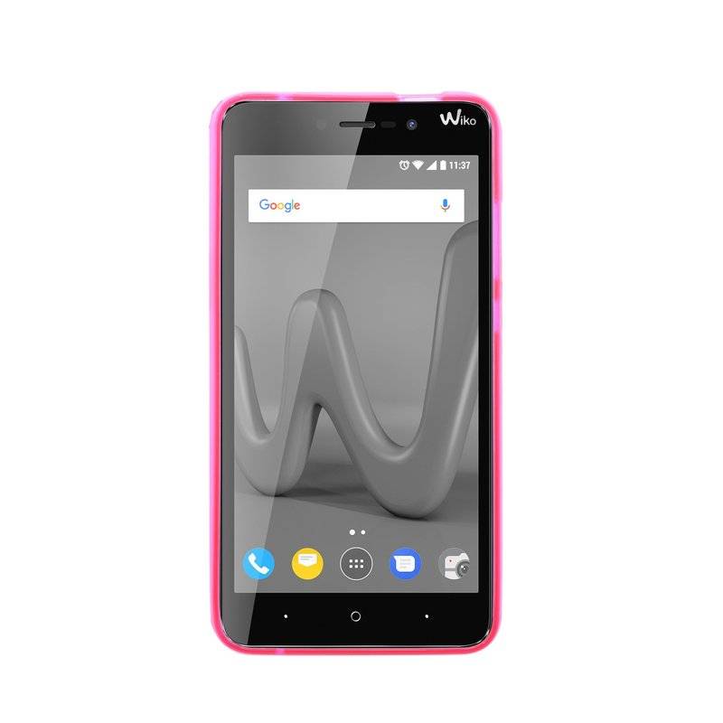Wiko Lenny 4 Plus Handy Silikon Schutzhülle Cover Case Pink