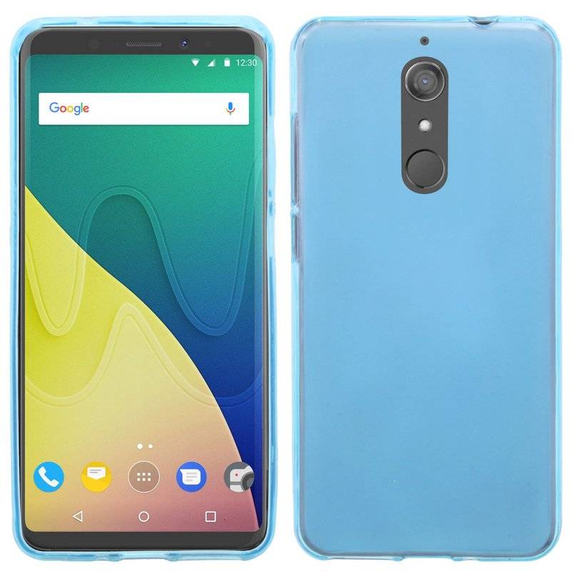 Wiko View XL Handy Silikon Schutzhülle Cover Case Blau