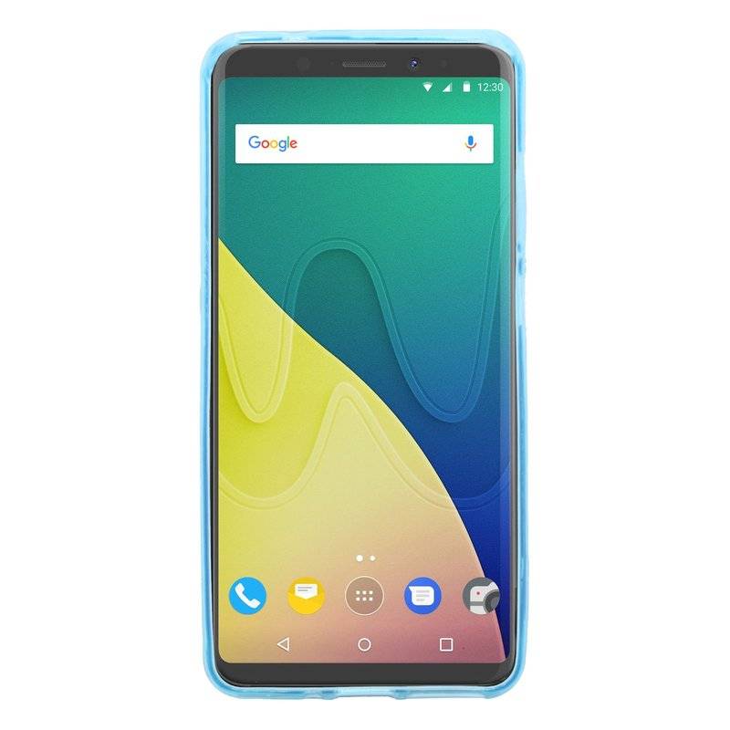 Wiko View XL Handy Silikon Schutzhülle Cover Case Blau