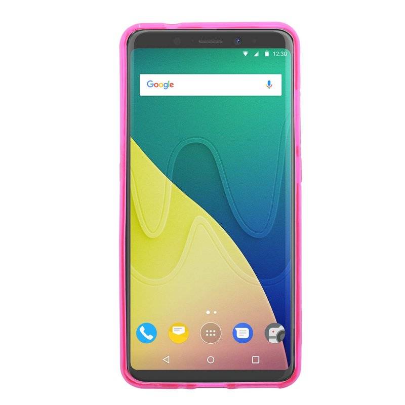 Wiko View XL Handy Silikon Schutzhülle Cover Case Pink