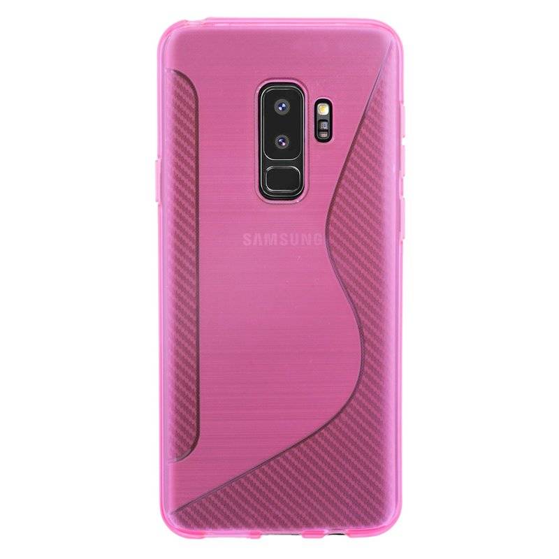 Samsung Galaxy S9 Plus Handy Silikon Schutzhülle Cover Case Pink