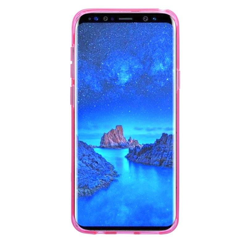 Samsung Galaxy S9 Plus Handy Silikon Schutzhülle Cover Case Pink