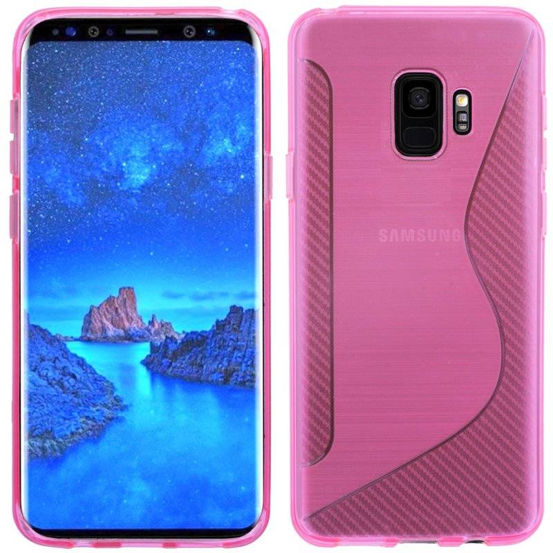 Samsung Galaxy S9 Handy Silikon Schutzhülle Cover Case Pink
