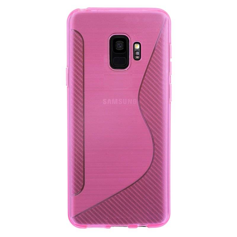 Samsung Galaxy S9 Handy Silikon Schutzhülle Cover Case Pink