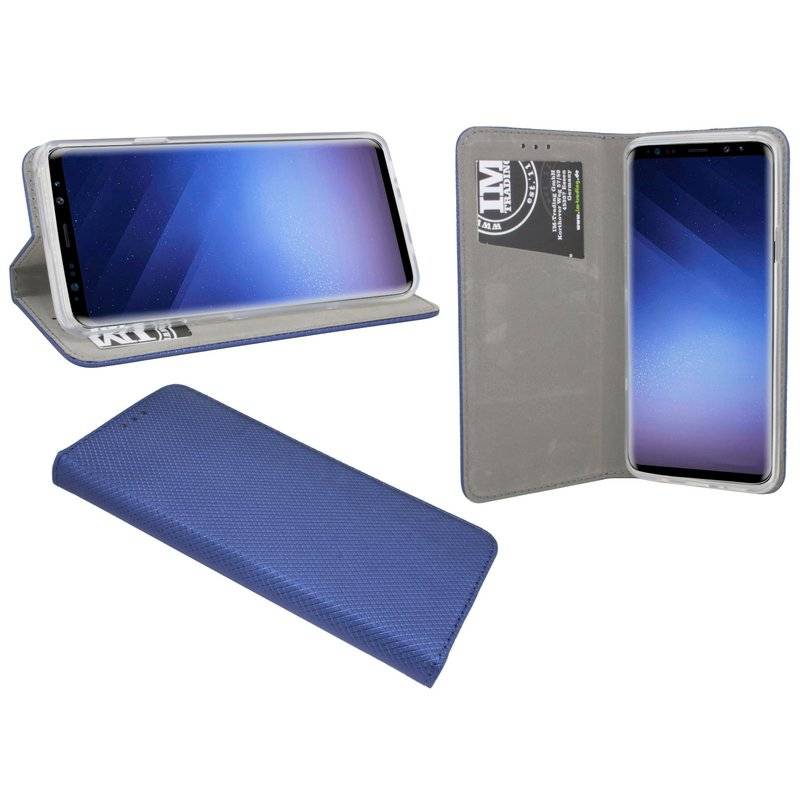 Samsung Galaxy S9 Handyhülle Tasche Flip Case Smartphone Schutzhülle Blau