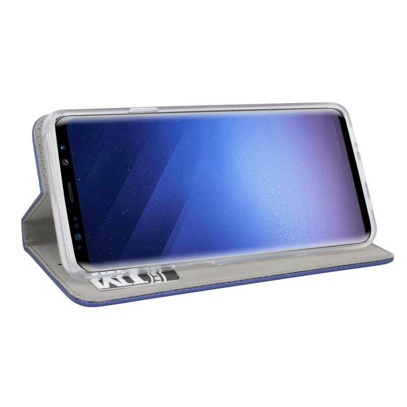 Samsung Galaxy S9 Handyhülle Tasche Flip Case Smartphone Schutzhülle Blau