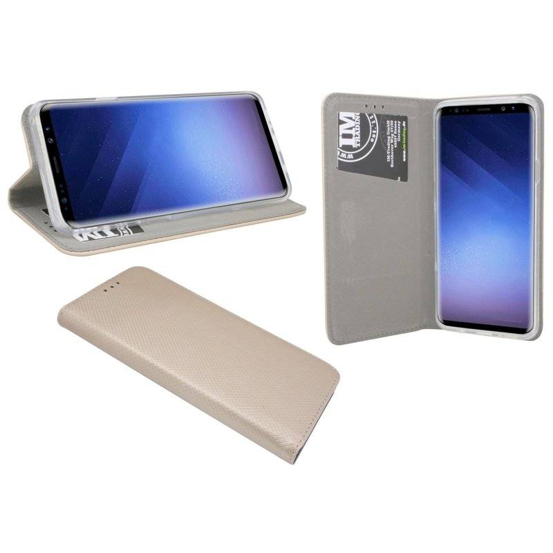 Samsung Galaxy S9 Handyhülle Tasche Flip Case Smartphone Schutzhülle Gold