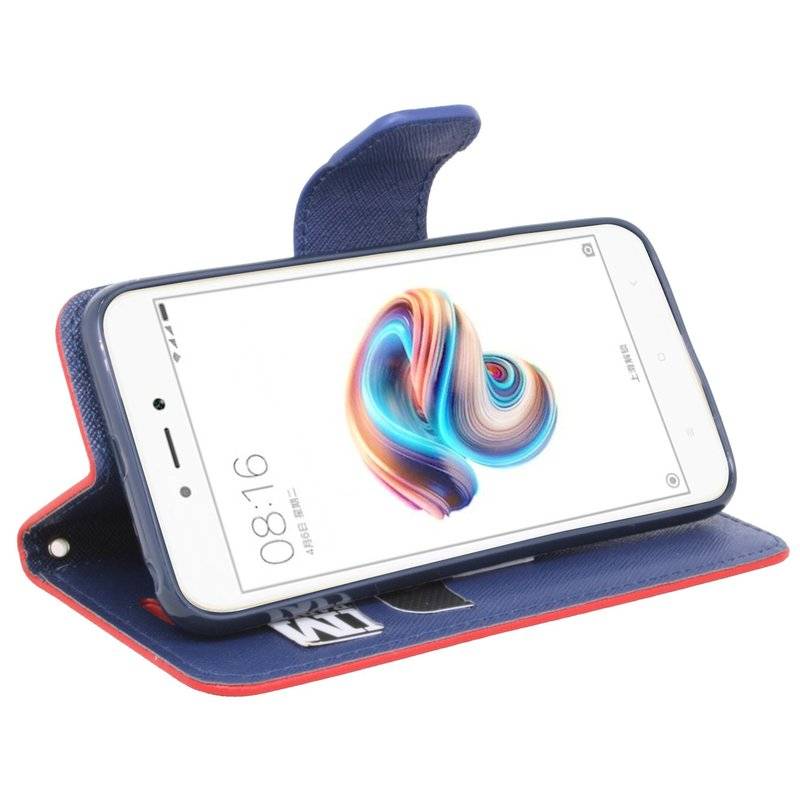 Xiaomi Redmi 5A Handyhülle Tasche Flip Case Smartphone Schutzhülle Rot
