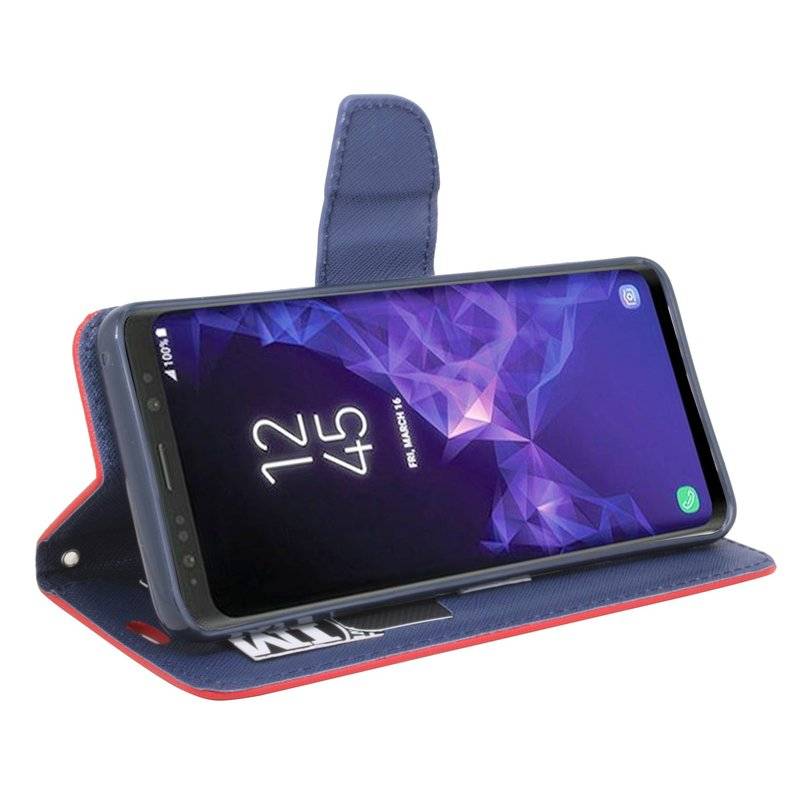 Samsung Galaxy S9 Plus Handyhülle Tasche Flip Case Smartphone Schutzhülle Rot