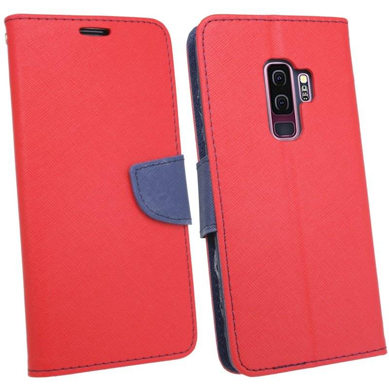 Samsung Galaxy S9 Plus Handyhülle Tasche Flip Case Smartphone Schutzhülle Rot