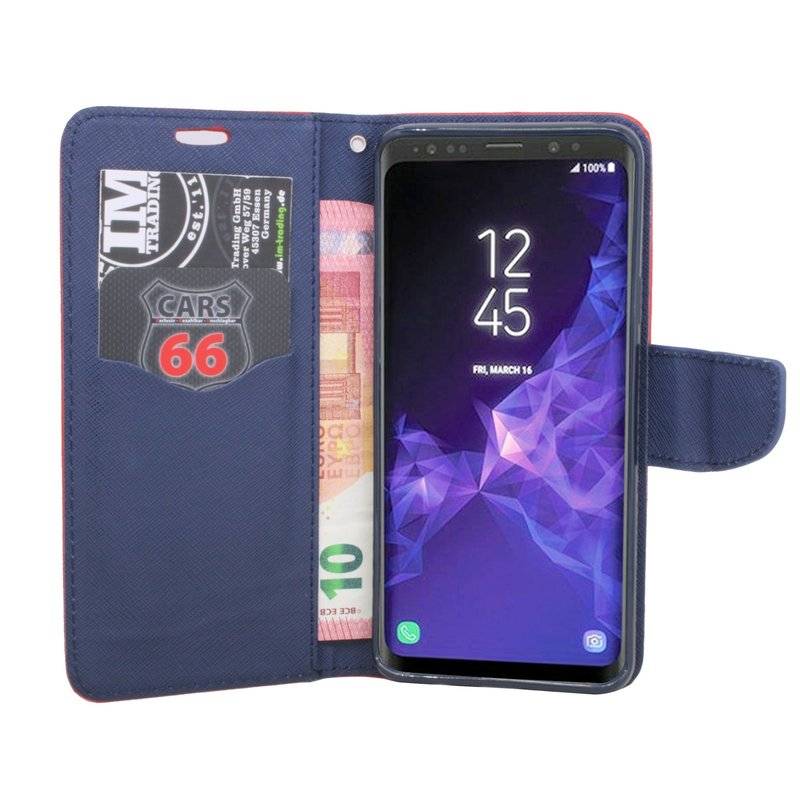 Samsung Galaxy S9 Plus Handyhülle Tasche Flip Case Smartphone Schutzhülle Rot
