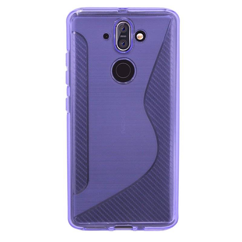 Nokia 8 Sirocco Handy Silikon Schutzhülle Cover Case Lila