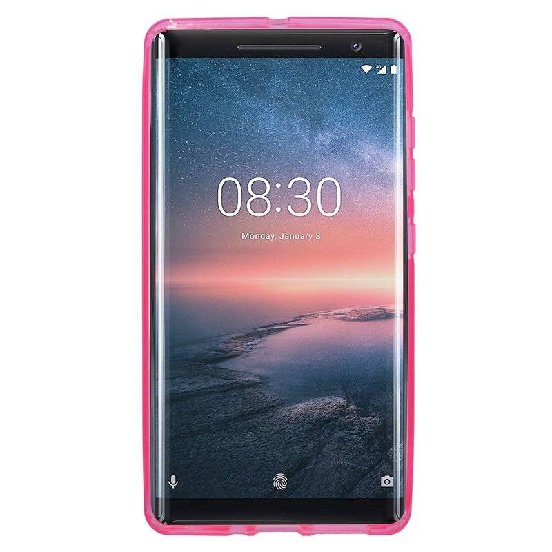 Nokia 8 Sirocco Handy Silikon Schutzhülle Cover Case Pink