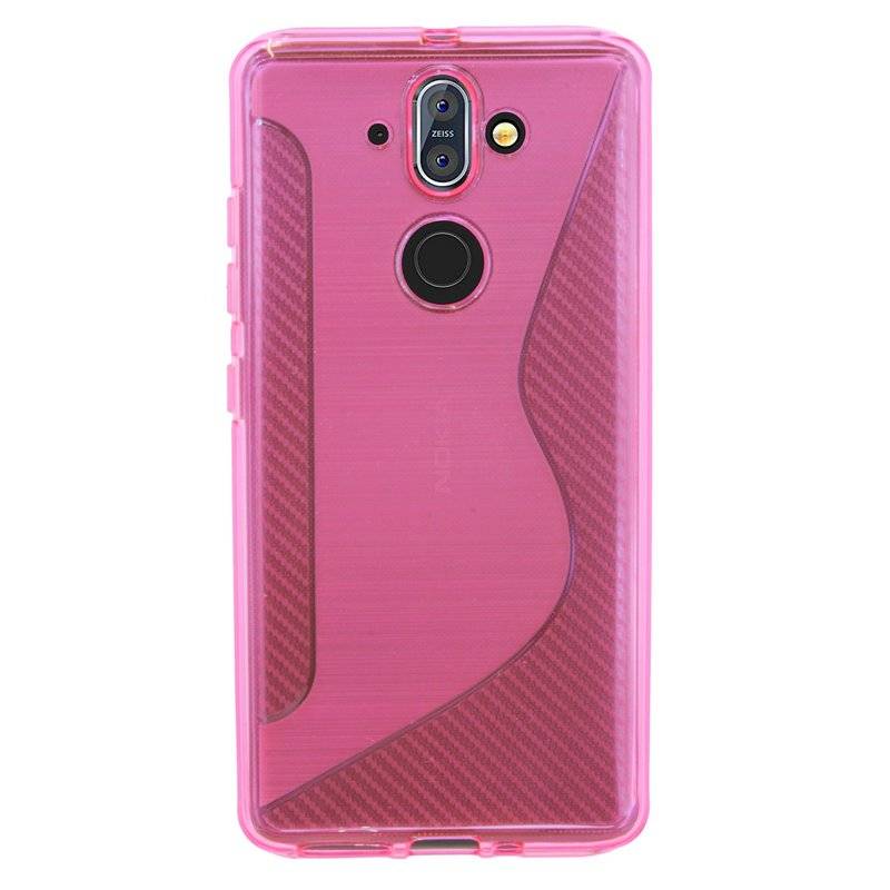 Nokia 8 Sirocco Handy Silikon Schutzhülle Cover Case Pink
