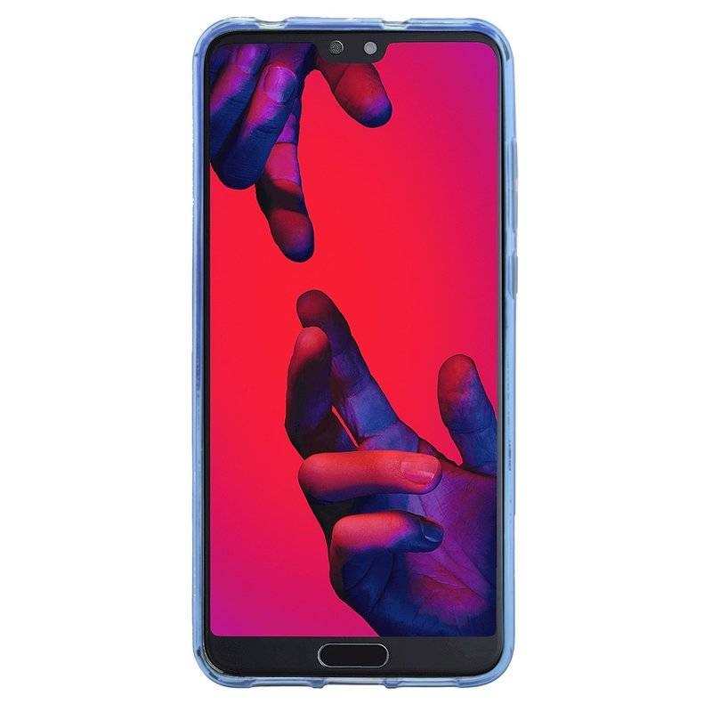 Huawei P20 Pro Handy Silikon Schutzhülle Cover Case Blau