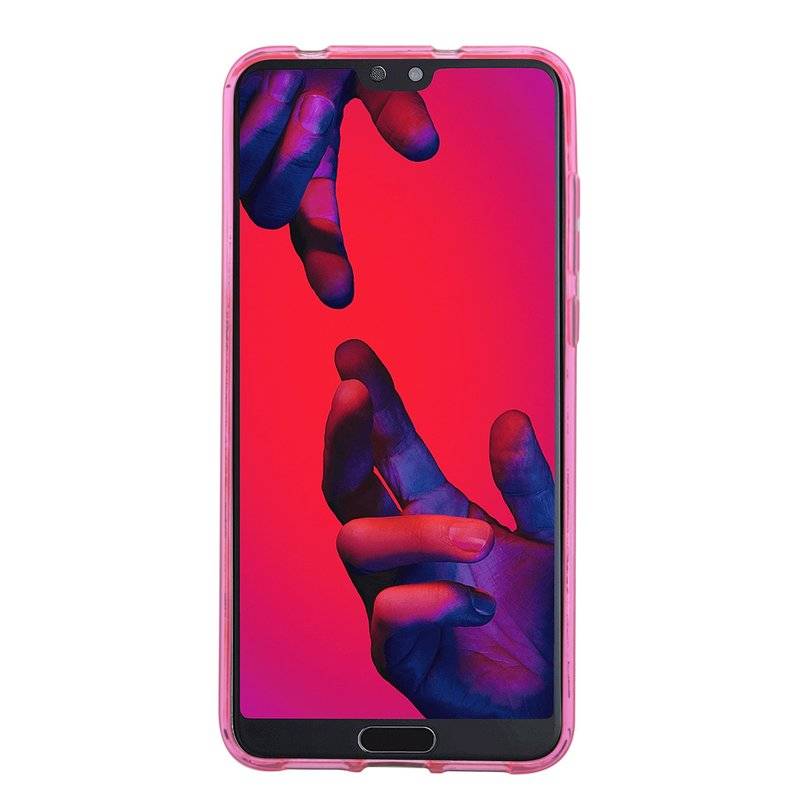 Huawei P20 Pro Handy Silikon Schutzhülle Cover Case Pink