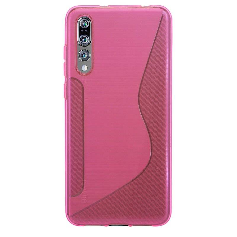 Huawei P20 Pro Handy Silikon Schutzhülle Cover Case Pink