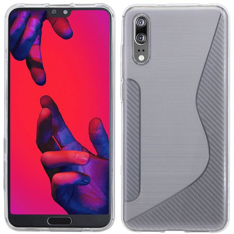 Huawei P20 Handy Silikon Schutzhülle Cover Case Transparent