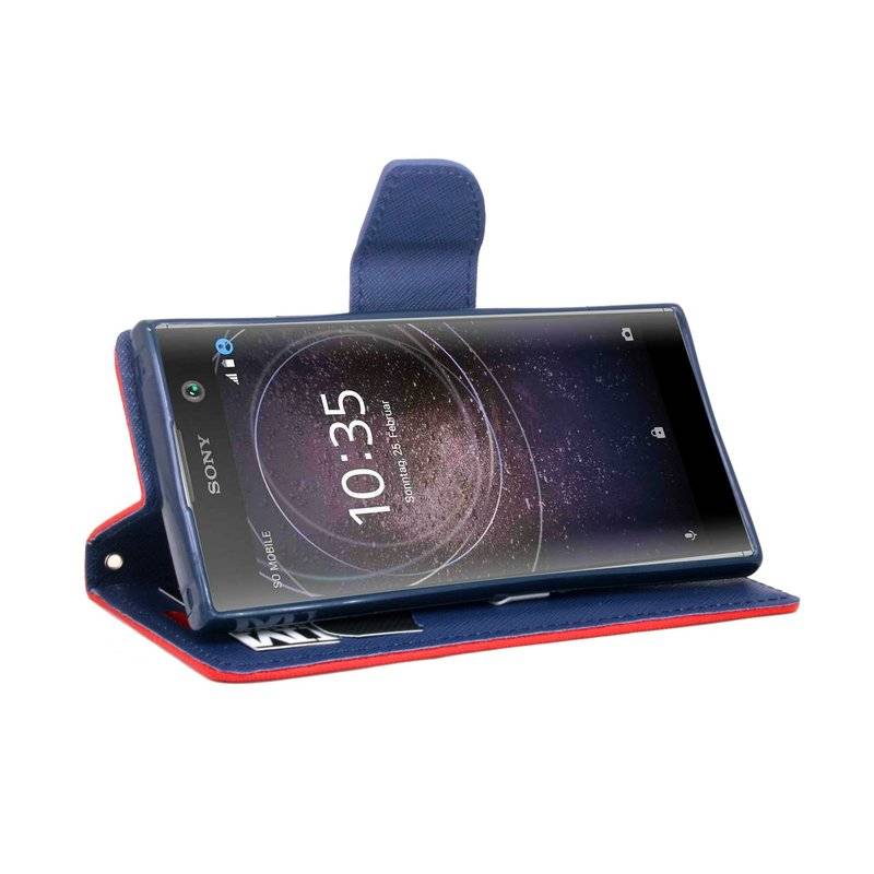 Sony Xperia XA2 Ultra Handyhülle Tasche Flip Case Smartphone Schutzhülle Rot
