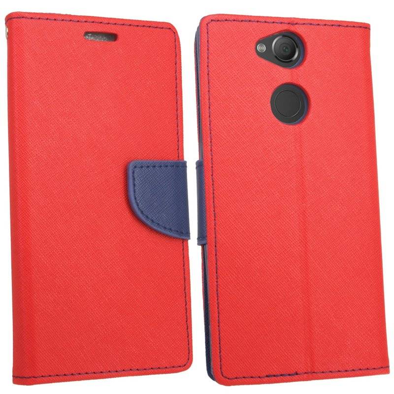Sony Xperia XA2 Ultra Handyhülle Tasche Flip Case Smartphone Schutzhülle Rot