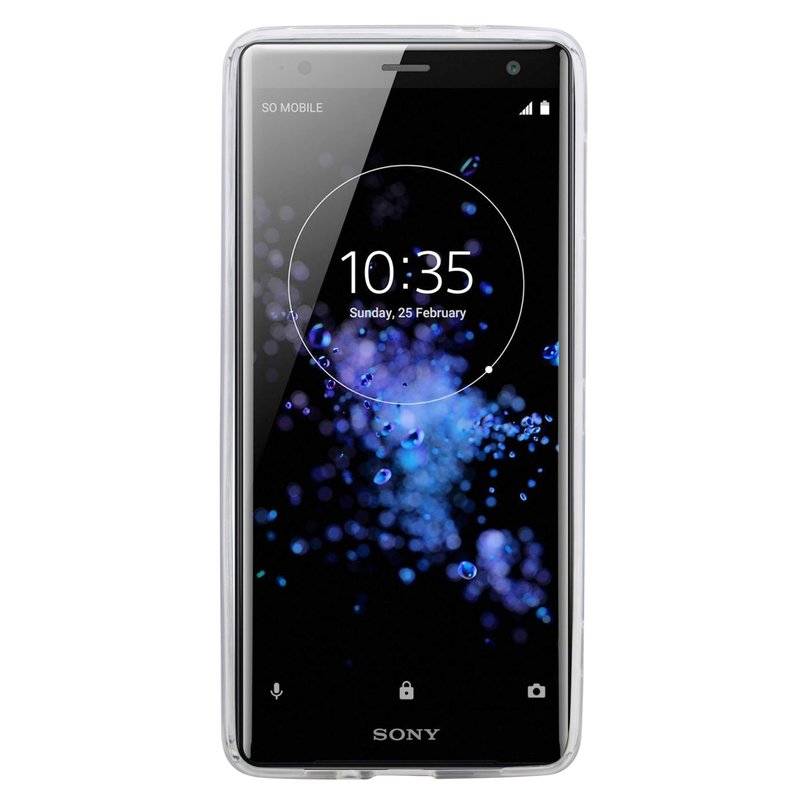 Sony Xperia XZ2 Handy Silikon Schutzhülle Cover Case Transparent