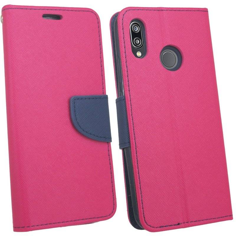 Huawei P20 Lite Handyhülle Tasche Flip Case Smartphone Schutzhülle Pink