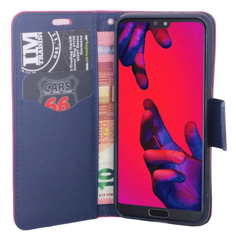 Huawei P20 Pro Handyhülle Tasche Flip Case Smartphone Schutzhülle Pink