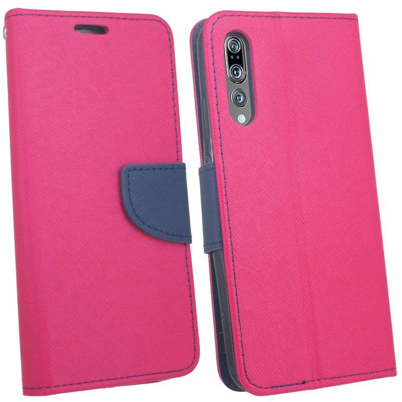 Huawei P20 Pro Handyhülle Tasche Flip Case Smartphone Schutzhülle Pink