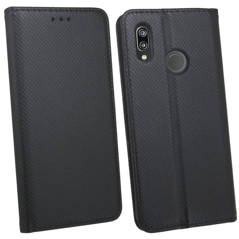 Huawei P20 Lite Handyhülle Tasche Flip Case Smartphone Schutzhülle Schwarz