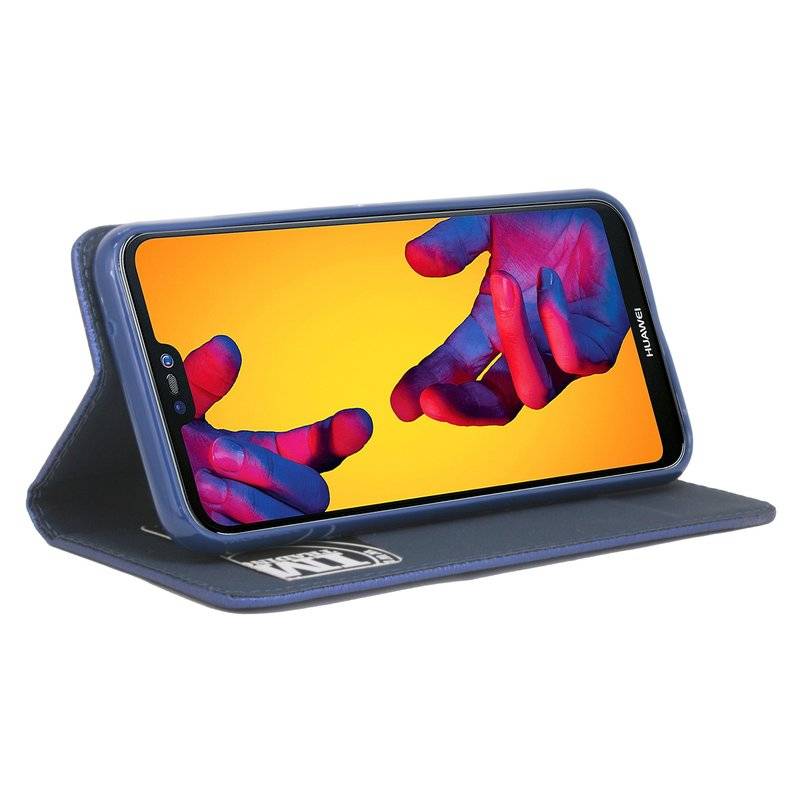 Huawei P20 Lite Handyhülle Tasche Flip Case Smartphone Schutzhülle Blau