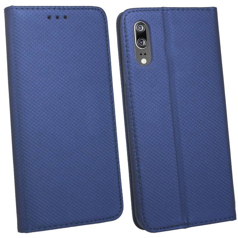 Huawei P20 Handyhülle Tasche Flip Case Smartphone Schutzhülle Blau