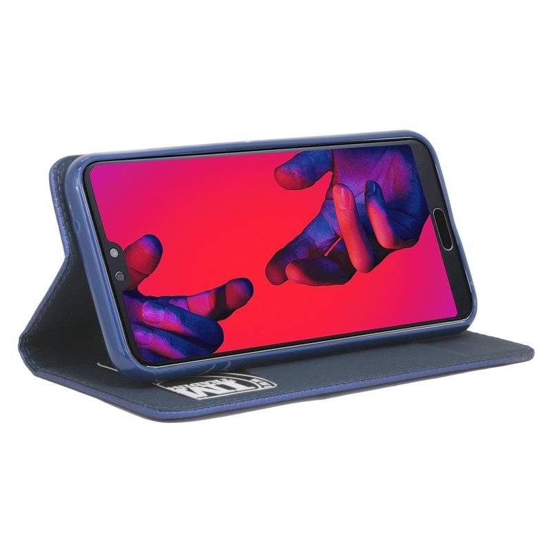 Huawei P20 Handyhülle Tasche Flip Case Smartphone Schutzhülle Blau