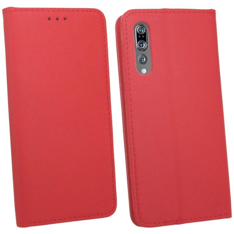 Huawei P20 Pro Handyhülle Tasche Flip Case Smartphone Schutzhülle Rot