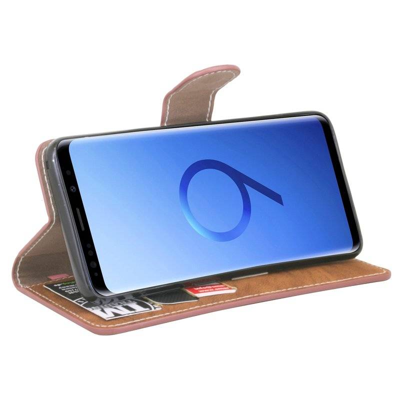 Samsung Galaxy S9 Handyhülle Tasche Flip Case Smartphone Schutzhülle Braun