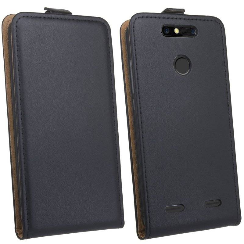 ZTE Blade V8 Lite Handyhülle Tasche Flip Case Smartphone Schutzhülle Schwarz