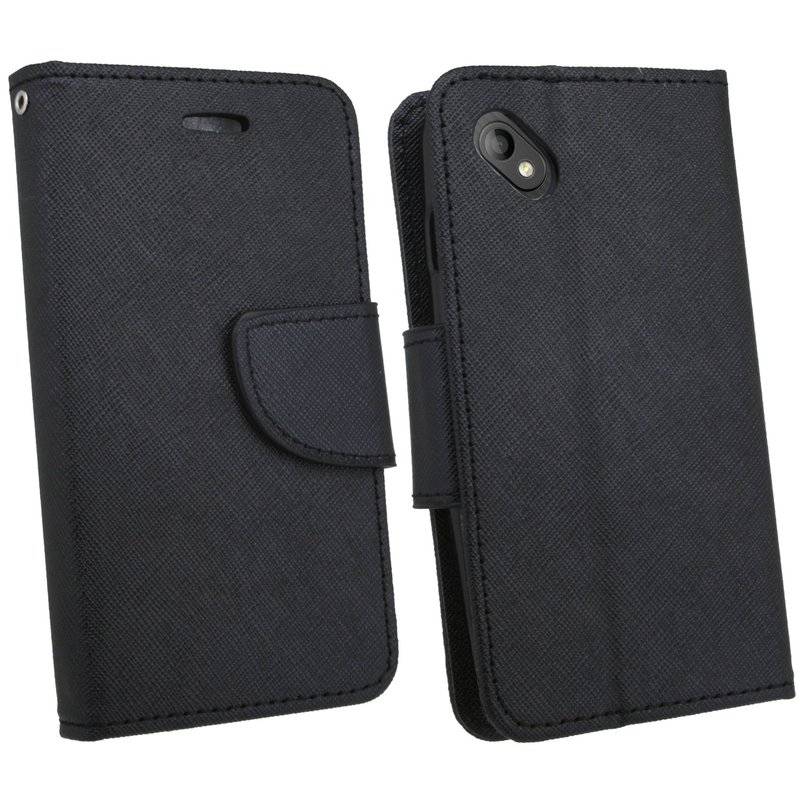 Wiko Sunny 2 Plus Handyhülle Tasche Flip Case Smartphone Schutzhülle Schwarz