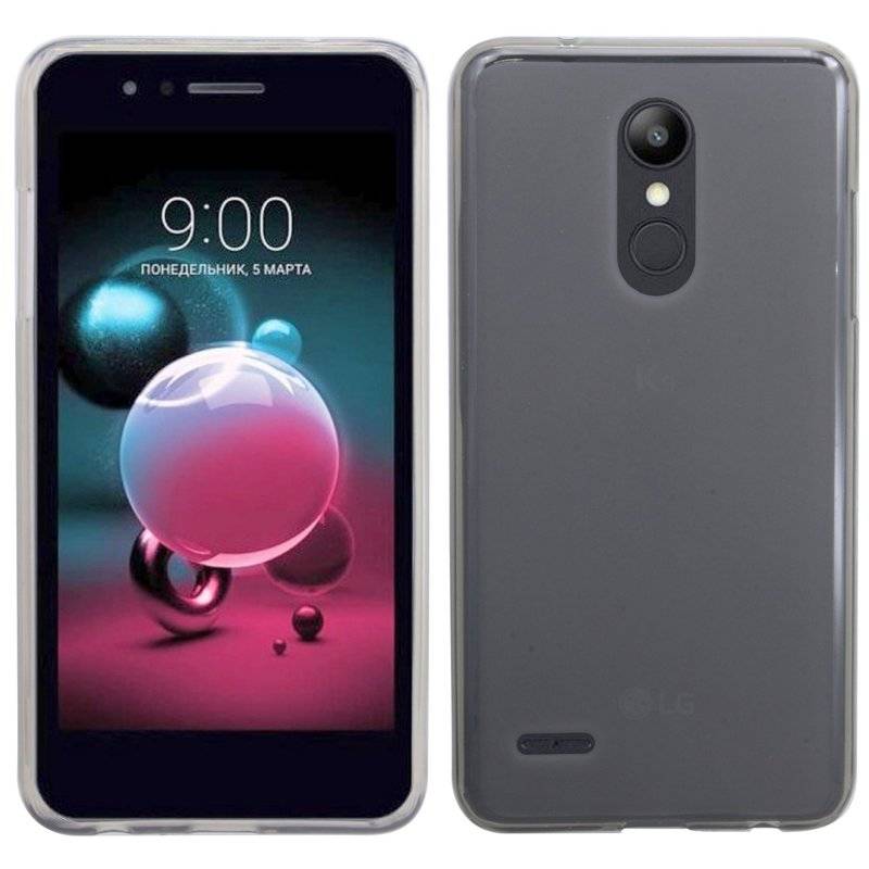 LG K11 Handy Silikon Schutzhülle Cover Case Grau