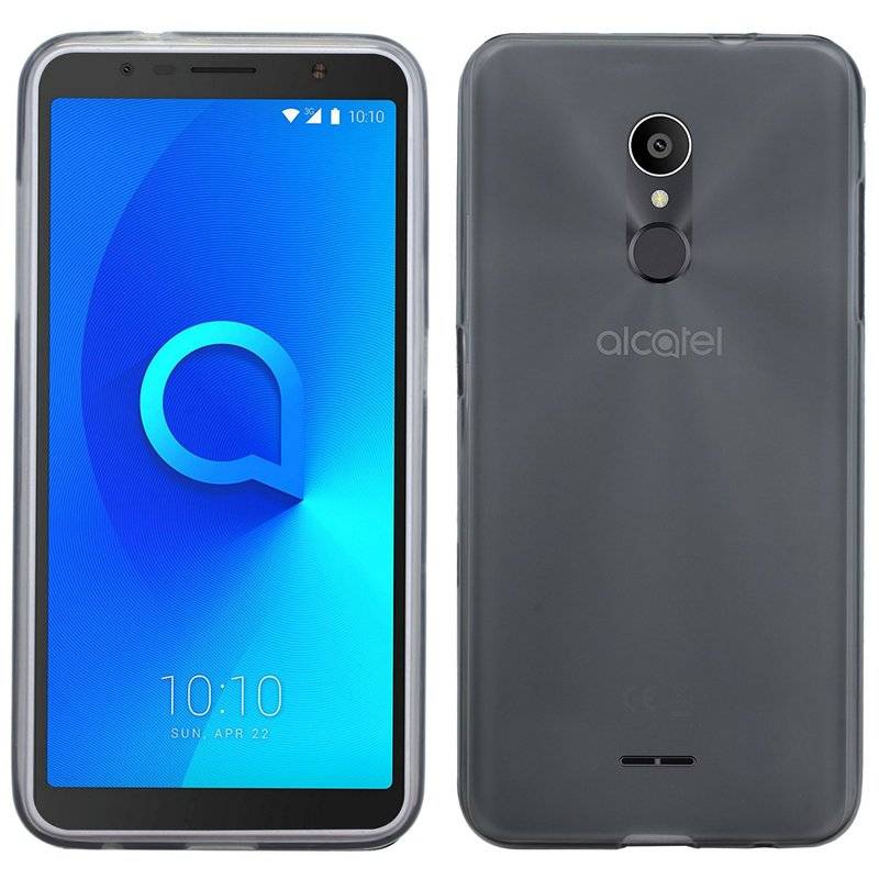 HTC Desire 12 Handy Silikon Schutzhülle Cover Case Grau