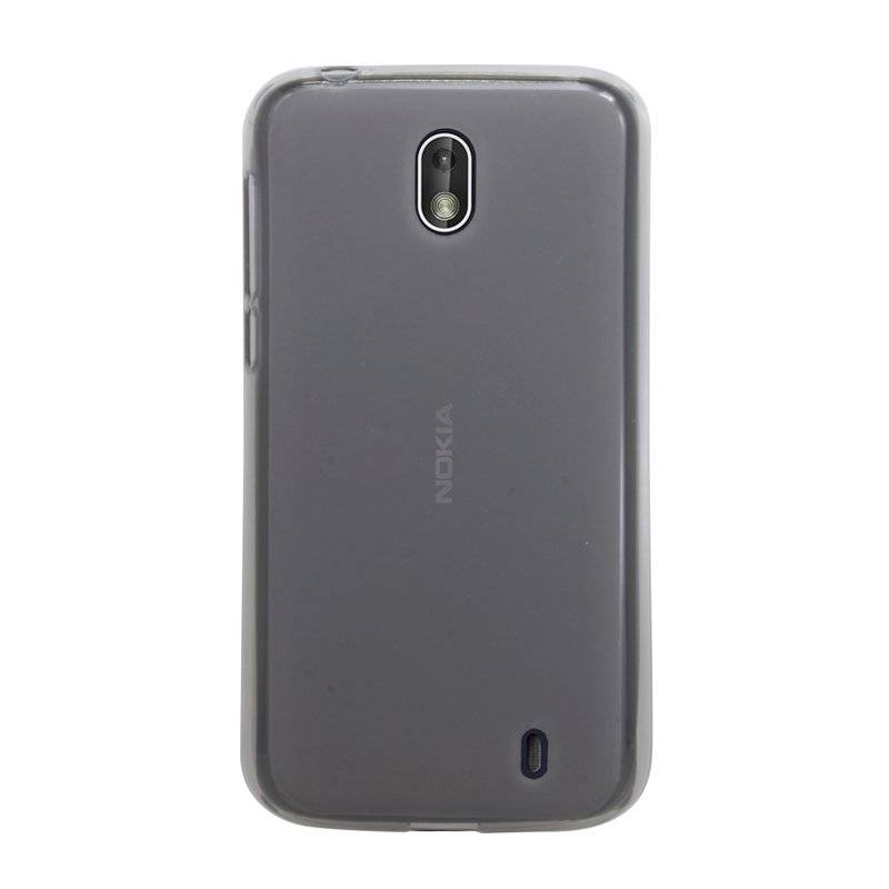 Nokia 1 Handy Silikon Schutzhülle Cover Case Grau