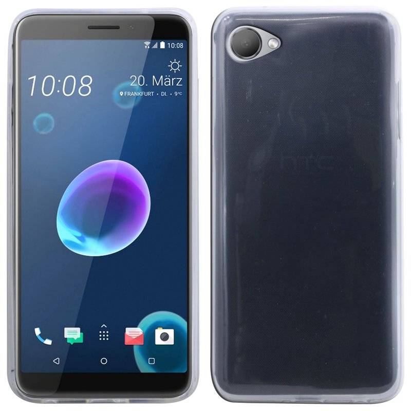 HTC Desire 12 Handy Silikon Schutzhülle Cover Case Transparent