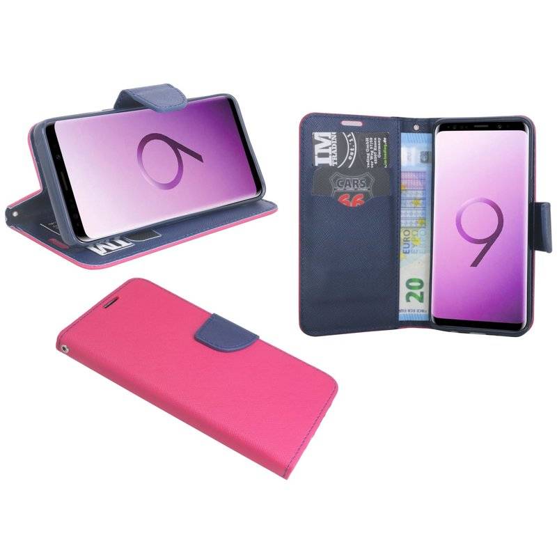 Samsung Galaxy S9 Handyhülle Tasche Flip Case Smartphone Schutzhülle Pink
