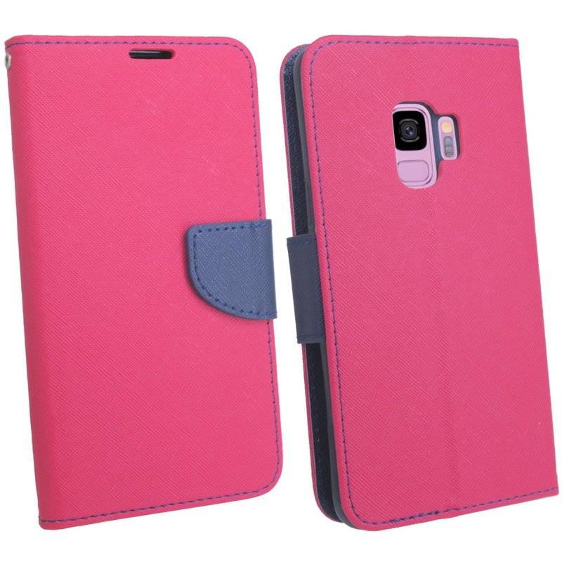 Samsung Galaxy S9 Handyhülle Tasche Flip Case Smartphone Schutzhülle Pink