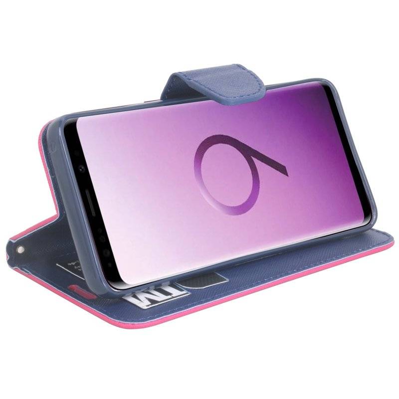 Samsung Galaxy S9 Handyhülle Tasche Flip Case Smartphone Schutzhülle Pink